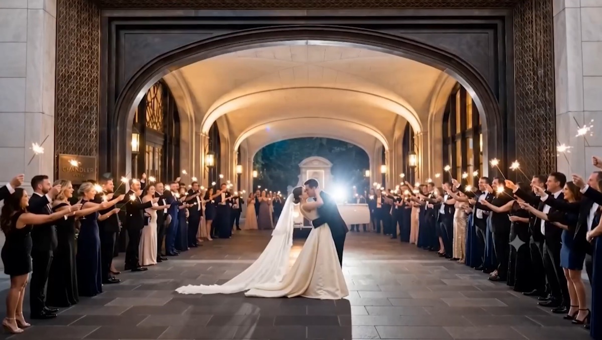 AI-generated wedding scene